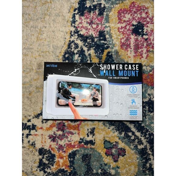 Vibe Touch Sensitive Screen Anti-Fog Shower Case Wall Mount for Smartphones - Picture 1 of 2